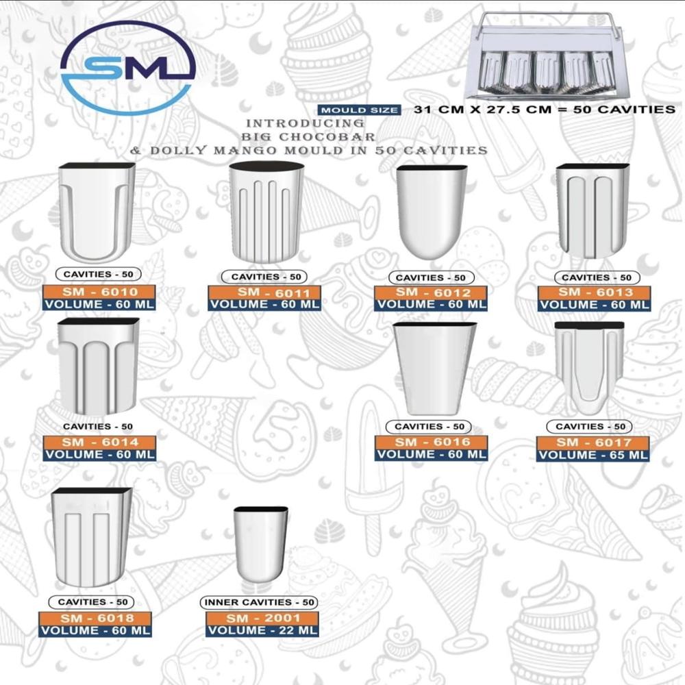 Big chocobar & Dolly Mango Mould in 50 Cavaties