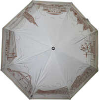 3 Fold Kolkata Print Umbrella - Color: Multicolor (kolkata Print)