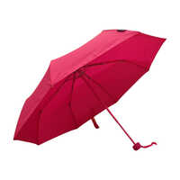 21 Inch 3 Fold Rain Umbrella - Color: Pink