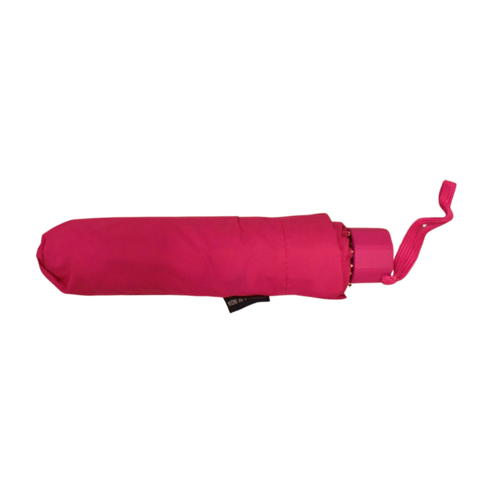 21 Inch 3 Fold Rain Umbrella - Color: Pink