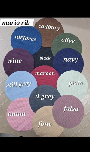 Mario Rib Lycra Fabric