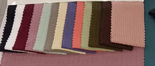 Frill Rib Lycra Fabric