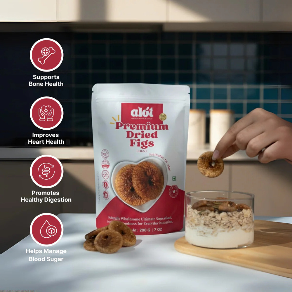 Premium Dried Figs - Carbohydrate: 64 G Per 100 G