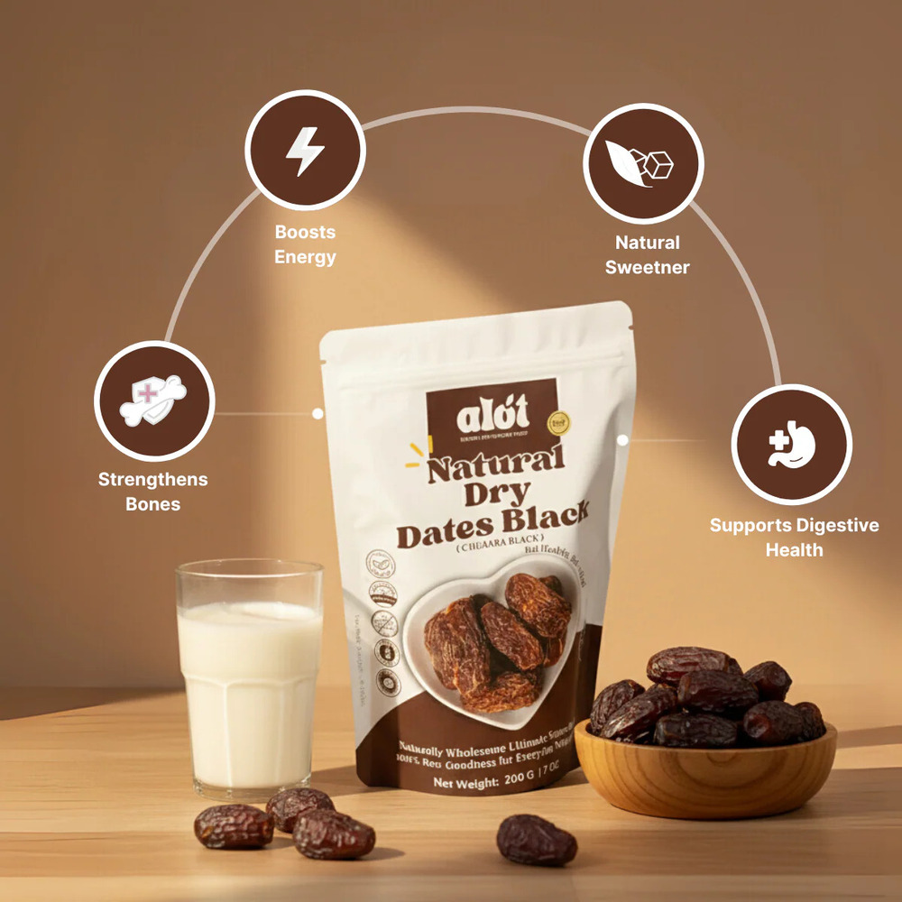 Natural Black Dry Dates