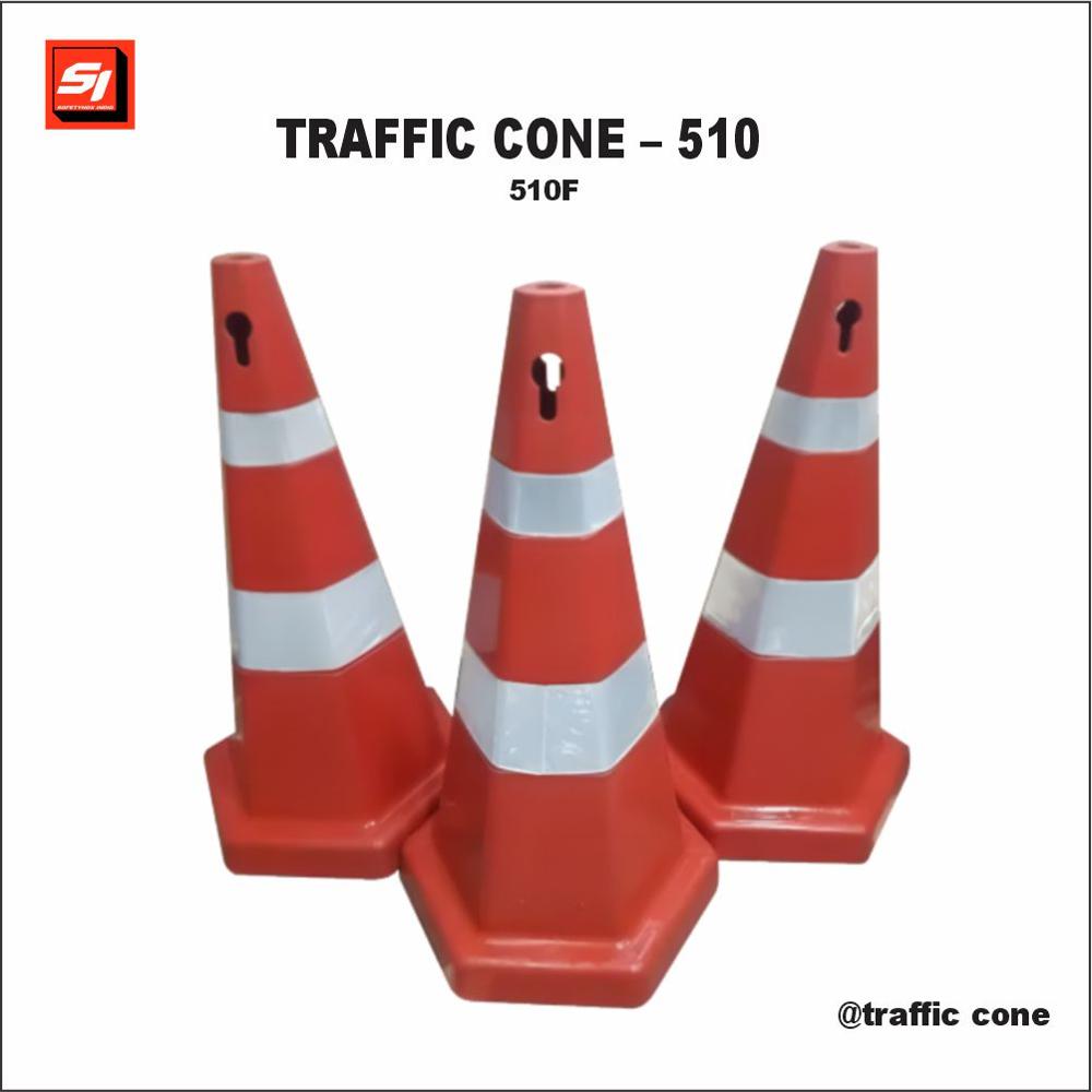 Hexagonal Traffic Cone - 510f - Color: Red