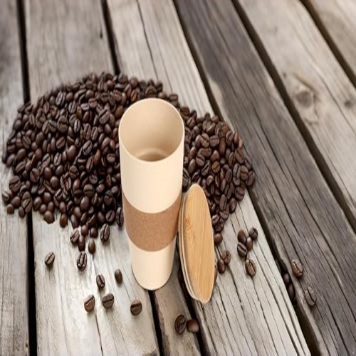 Eco-Friendly Wheat Straw Travel Mug with Cork Grip and Bamboo Lid