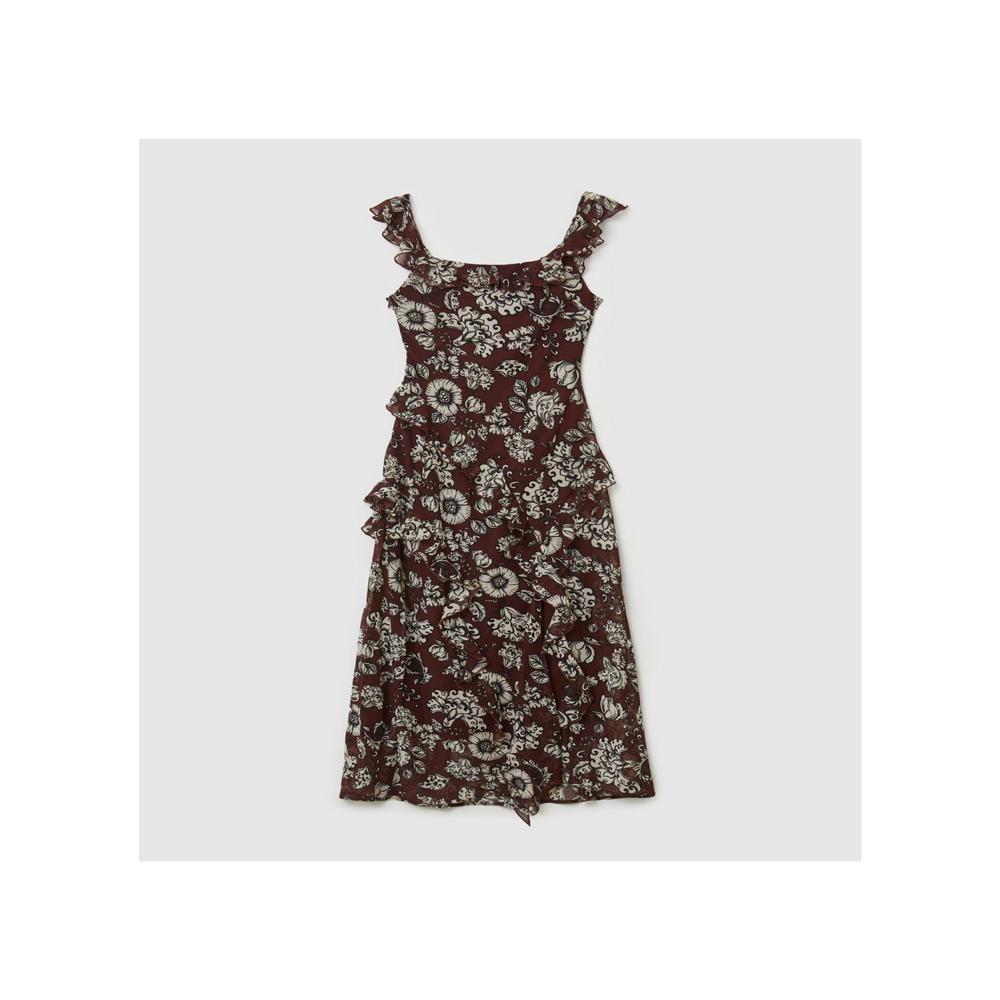 Export surplus Ladies Printed Sleeveless Maxi Dress