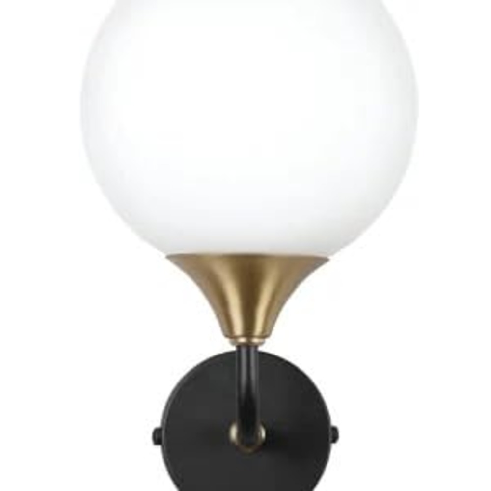 582086 Philips Nero Wall Light Up E27 - Color: Black & Brass