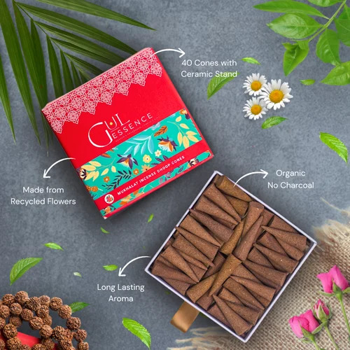 Gulessence Mukhalat Incense Dhoop Cone