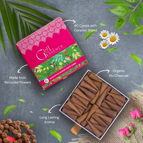 Gulessence Eucalyptus Incense Dhoop Cone