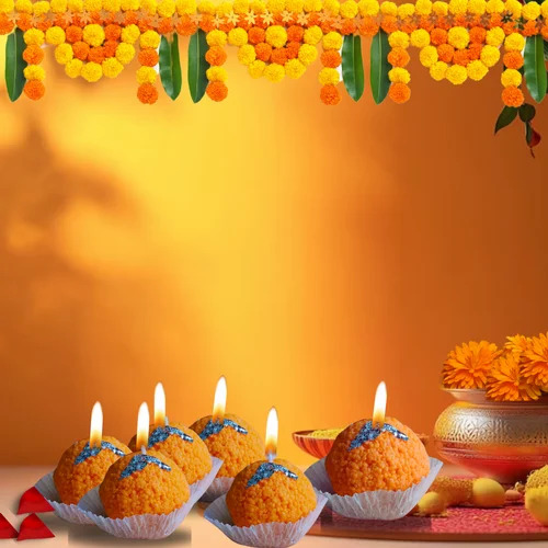 Motichoor Laddu Candles