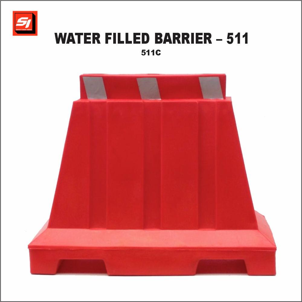 Water Filled Barrier - 511c - Color: Red