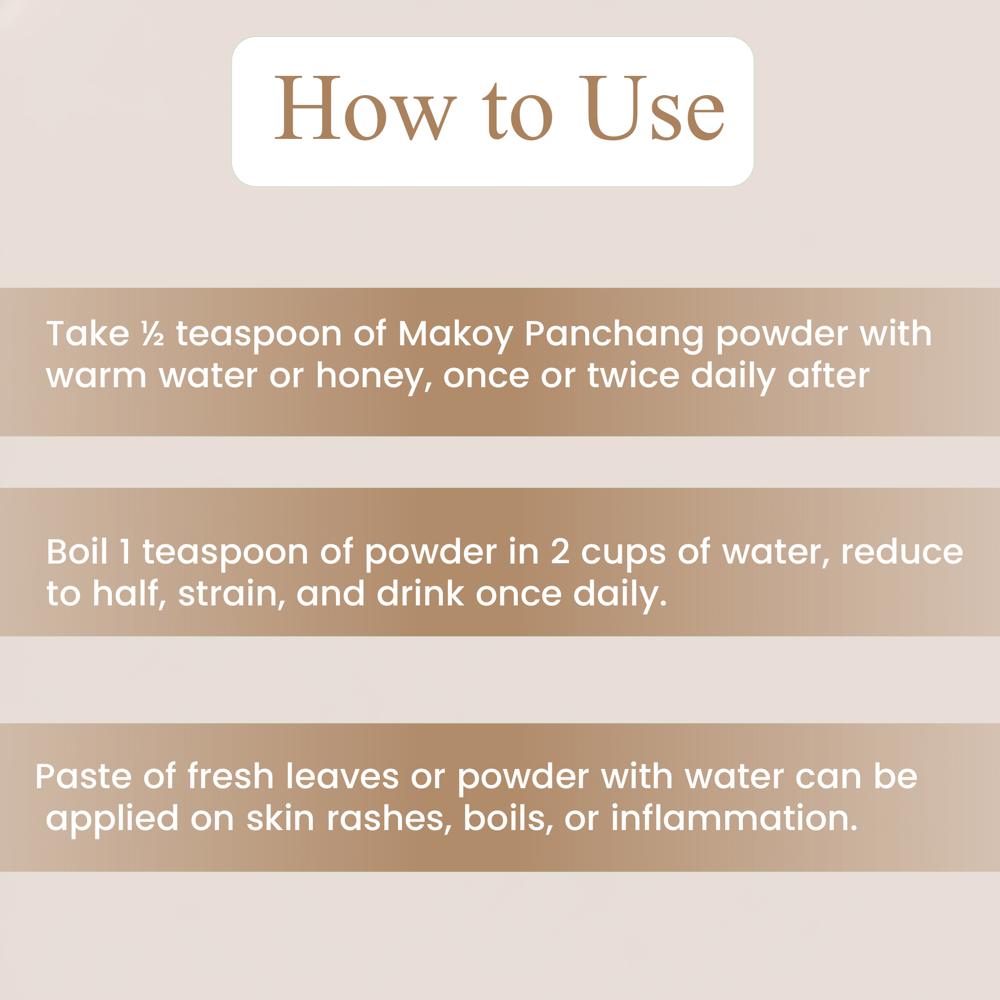 Lebrostone Makoy Panchang Powder Cleanser, Digestive Aid, Kidney Support & Blood Purifier(200g)