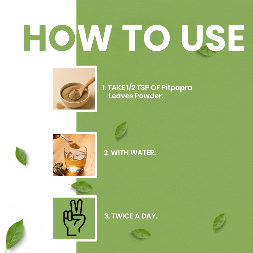 Lebrostone Pitpapra Leaves Powder  Natural Blood Purifier, Liver Support, Digestive & Immunity Booster(100g)