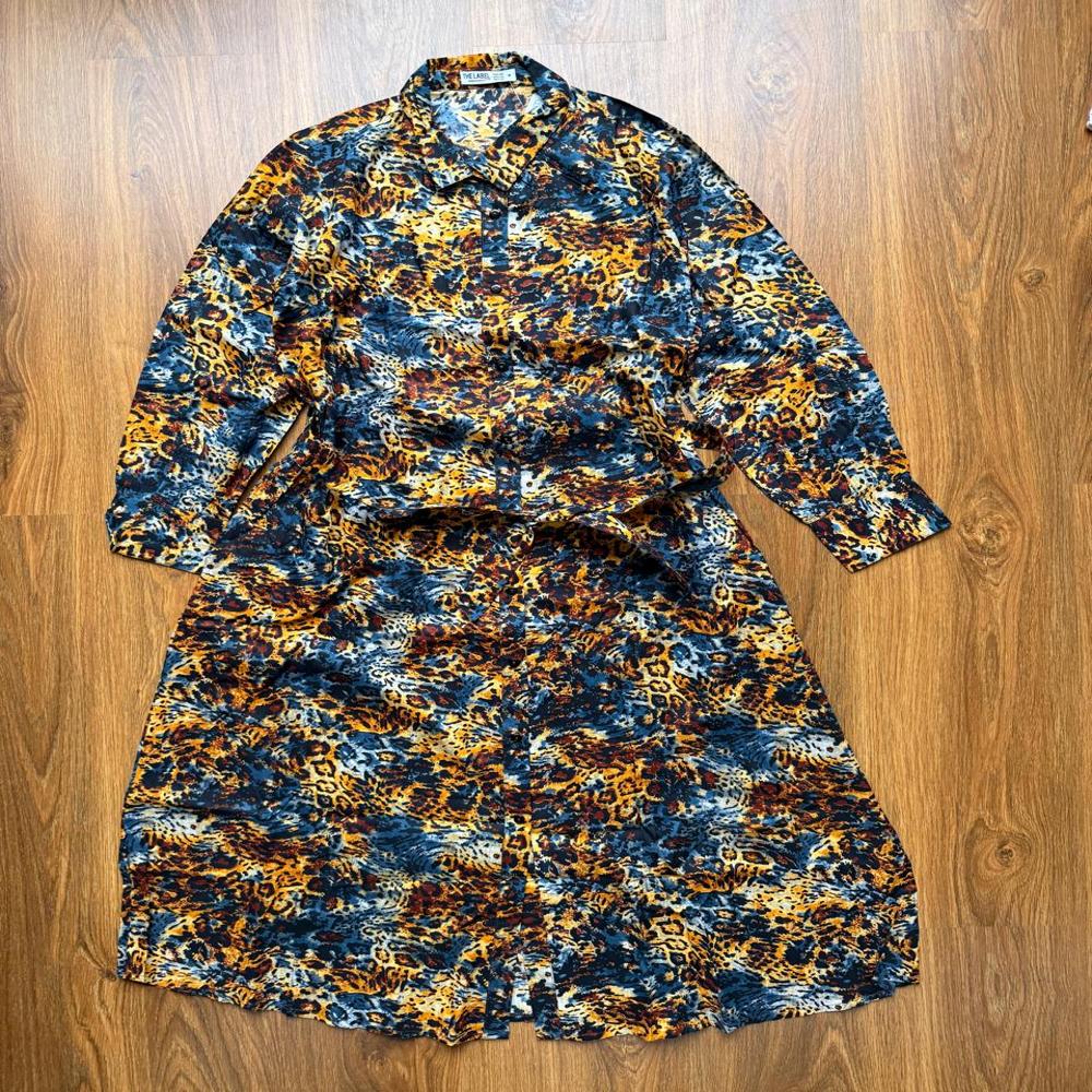 W13430 Ladies Printed Woven Dress