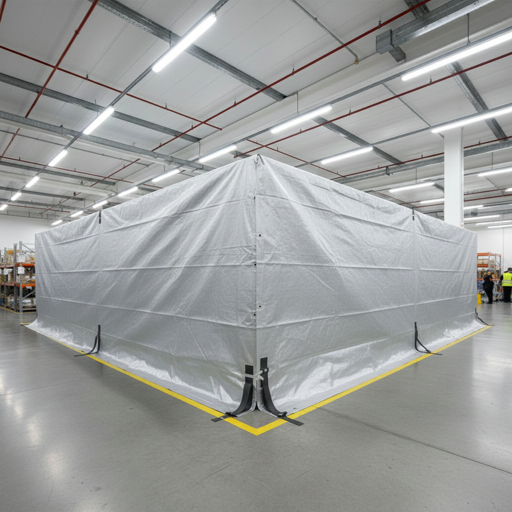Fire Retardant - Application: Construction Sites  Industrial Warehouses  Power Plants & Factories  Welding & Hot Work Areas  Government & Defence Supply  Disaster Relief & Emergency Shelters