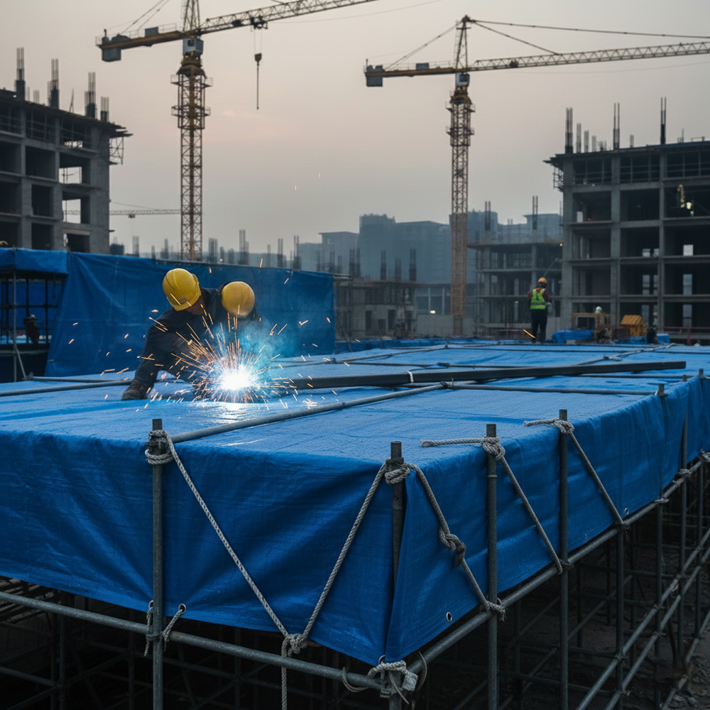 Fire Retardant - Application: Construction Sites  Industrial Warehouses  Power Plants & Factories  Welding & Hot Work Areas  Government & Defence Supply  Disaster Relief & Emergency Shelters