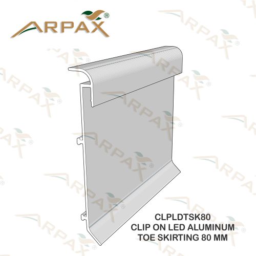 Clip On Led Toe Skirting - Color: Brass Gold