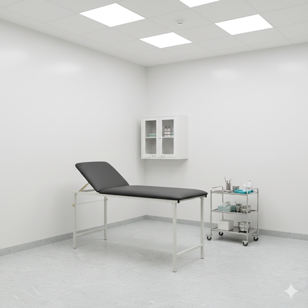 Mild Steel Examination Table And Bed