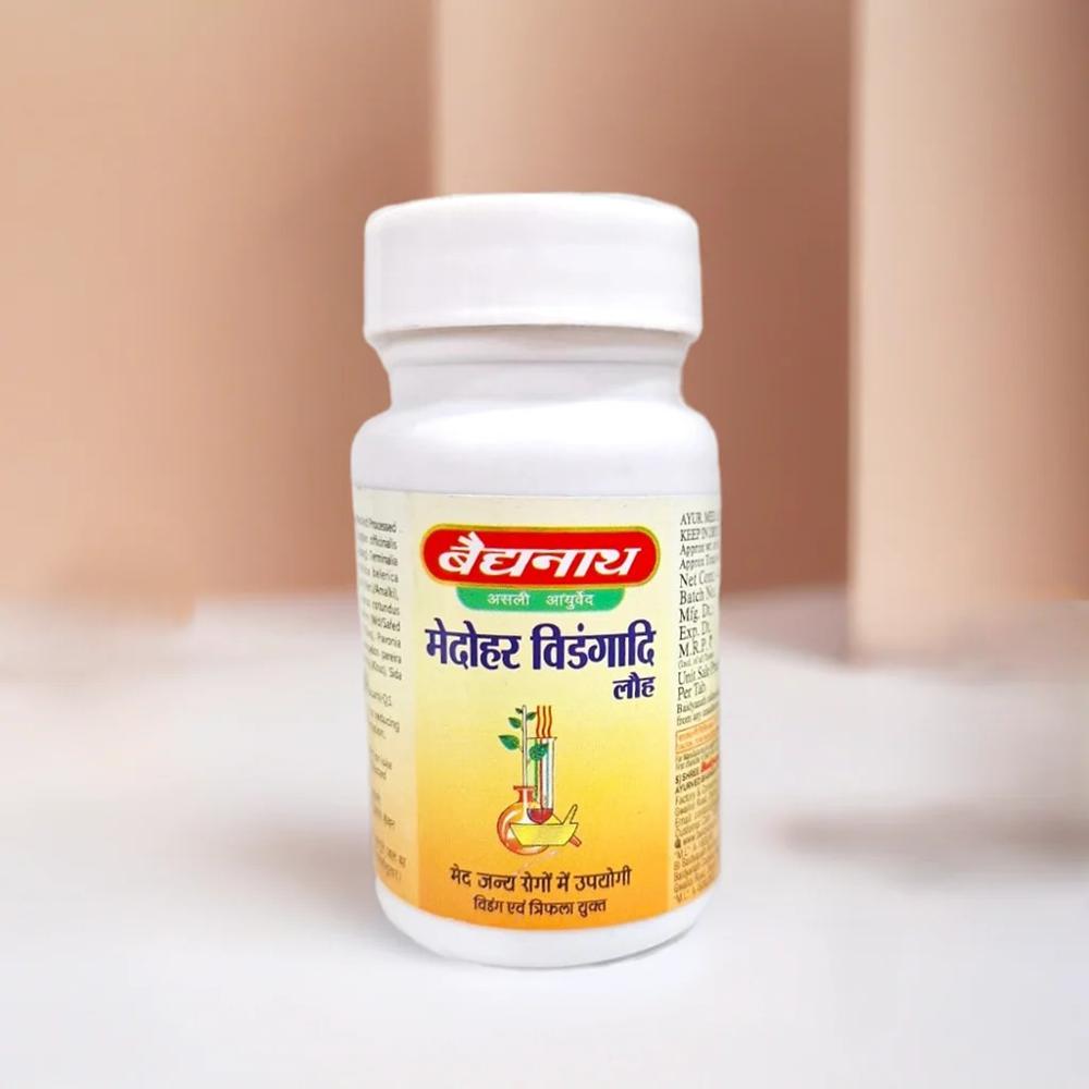 Baidyanath Medohar Vidangadi Lauh 40 Tablets 