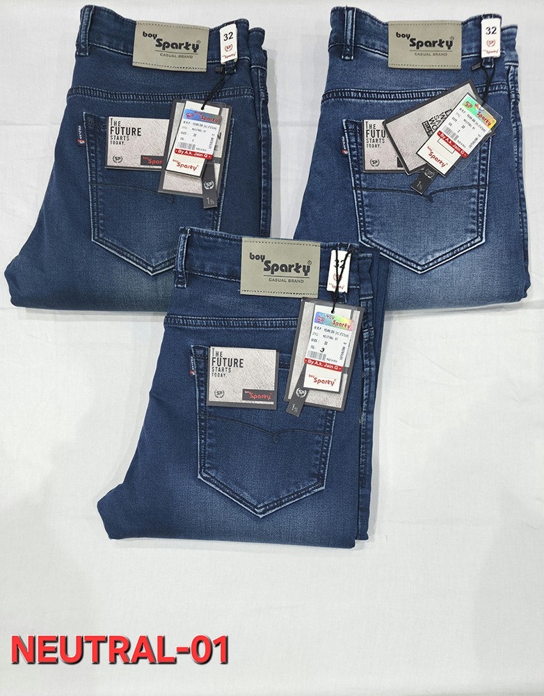 Mens Comfort Fit Denim Jeans