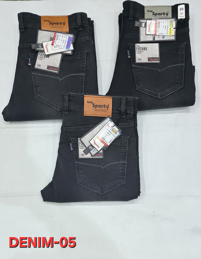 Mens Light Wash Denim Jeans