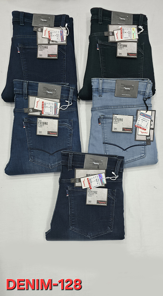 Mens Clean Look Denim Jeans