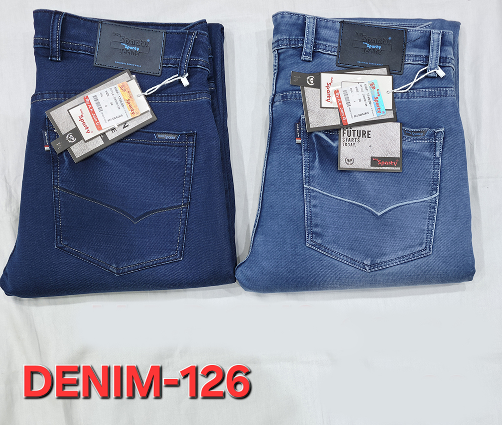 Mens Easy Wear Denim Jeans