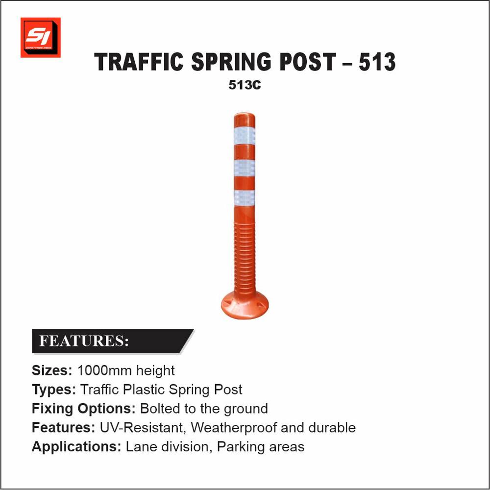 Plastic Spring Post - 513c - Color: Orange