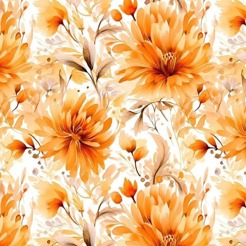 Flower Printed Cotton Satin Fabric Flower Printed Cotton Satin Fabric