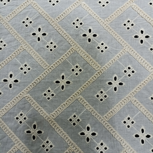 AS-12007 Schiffli Embroidery Fabric