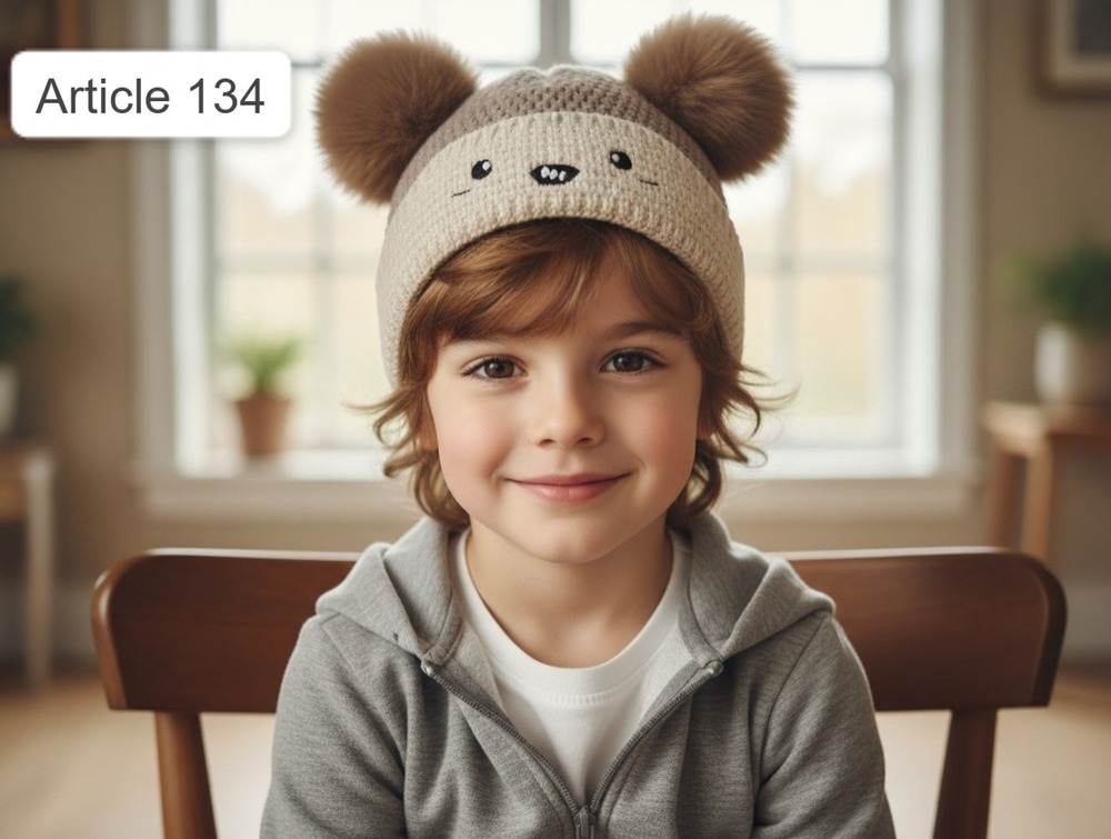 Unisex Kitty Super Soft Warm Knitted Beanie Cap