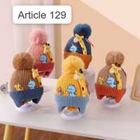 Winter Wool Baby Cute Cartoon Knitted Caps For Newborns - Color: Multicolor