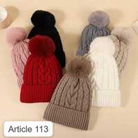 113 Winter Wear Warm Fur Soft Thick Hats