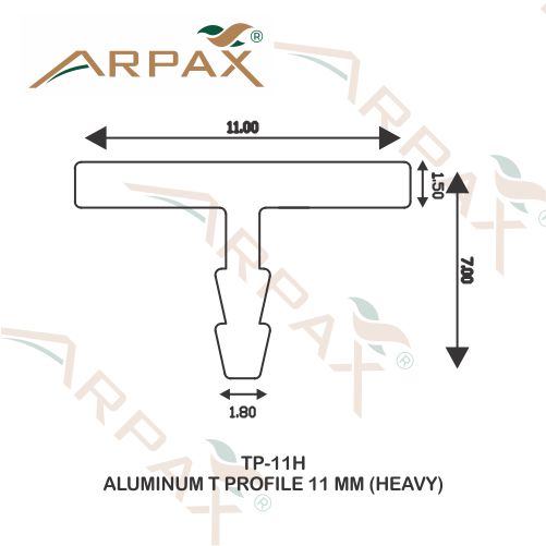 TP-11 Heavy Aluminum T Profile