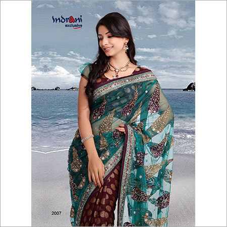 फैंसी वेडिंग साड़ी