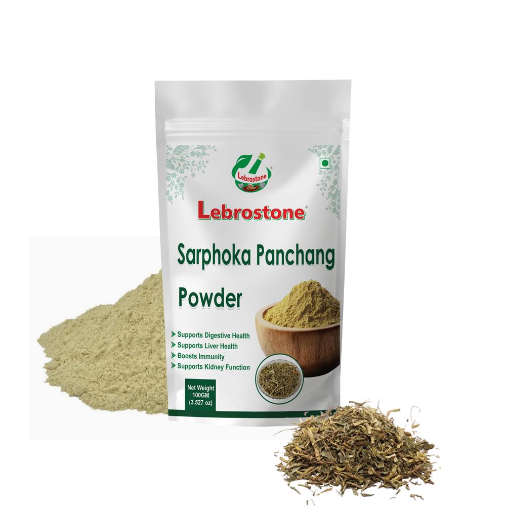 Lebrostone Sarphoka Panchang Powder Herbal Formula for Liver, Kidney, Digestion, Skin & Immunity Support(100g)