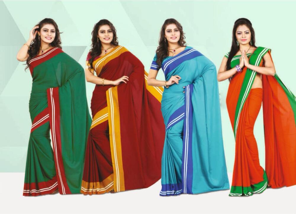 Uniform Sarees - Material: Silk