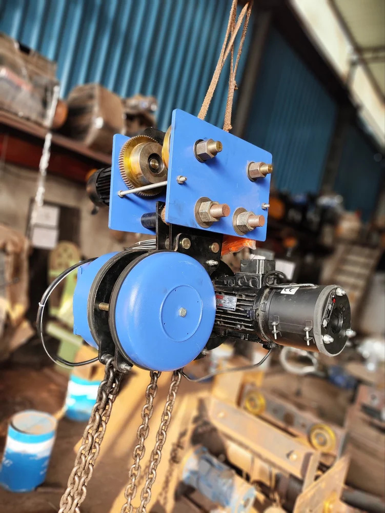 5 Ton Electric Chain Hoist - Color: Blue