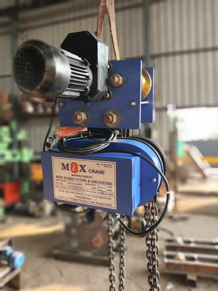 5 Ton Electric Chain Hoist - Color: Blue