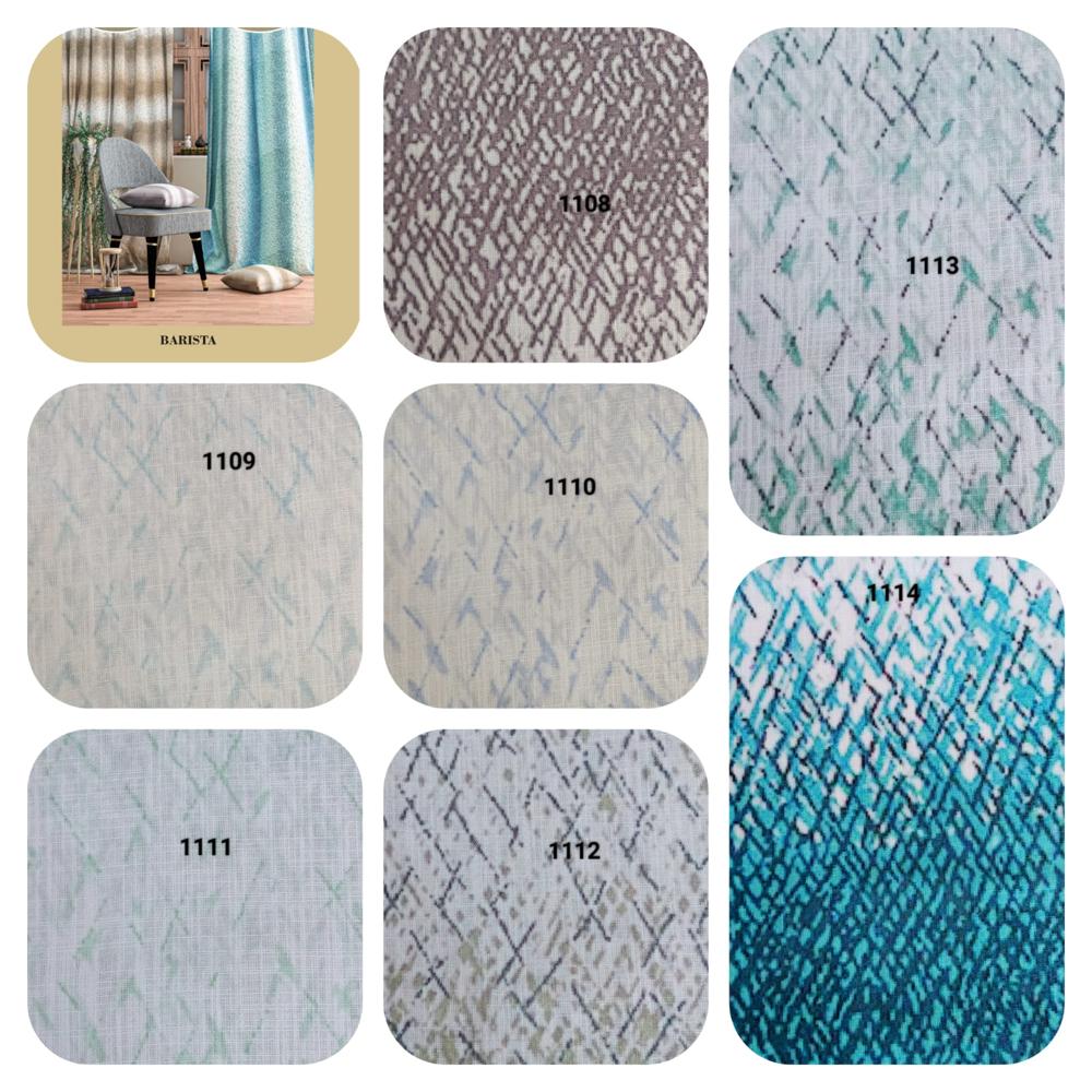 Barista print Curtain Fabric