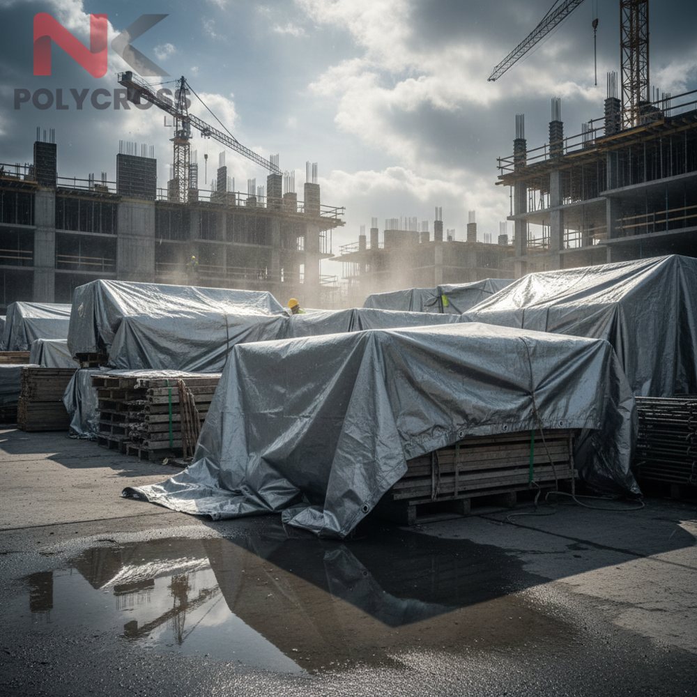 Weather Shield - Application: Temporary Roofing & Monsoon Cover Construction Site Protection Warehouse & Storage Cover Outdoor Equipment Protection Home