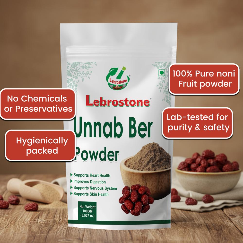 Lebrostone UnnabBer Powder Digestive Health, Natural Immunity Booster & Antioxidant Rich Herbal Supplement(100g)