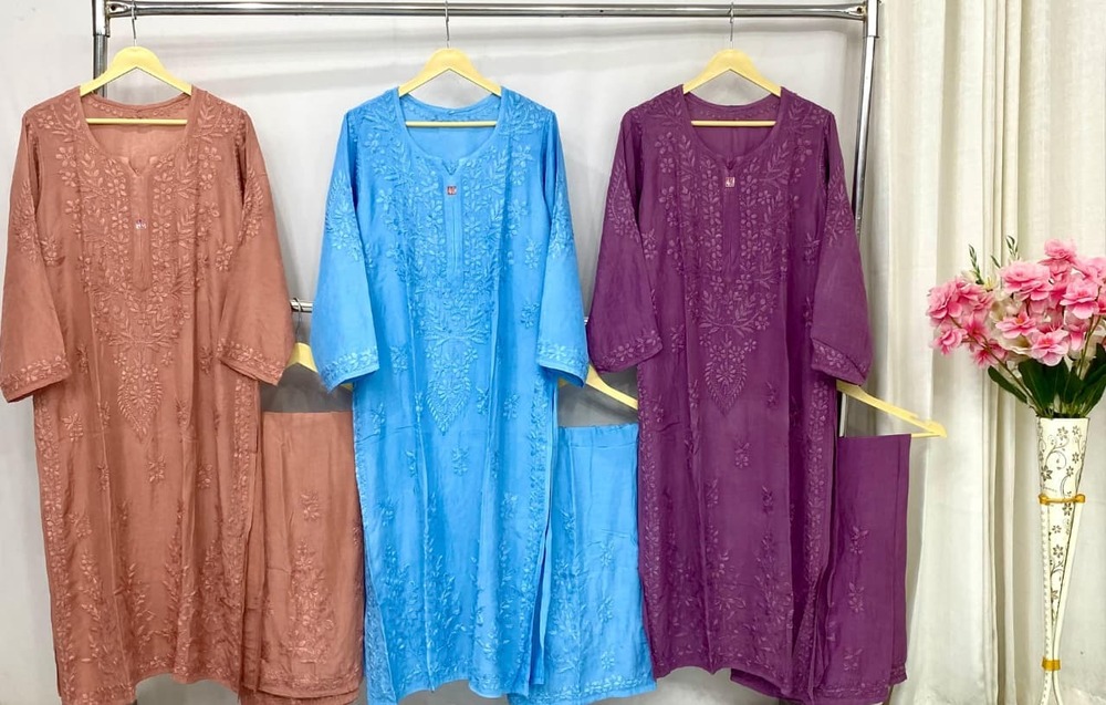 Cotton Muslin Set - Bust Size: Available In Multiple Sizes