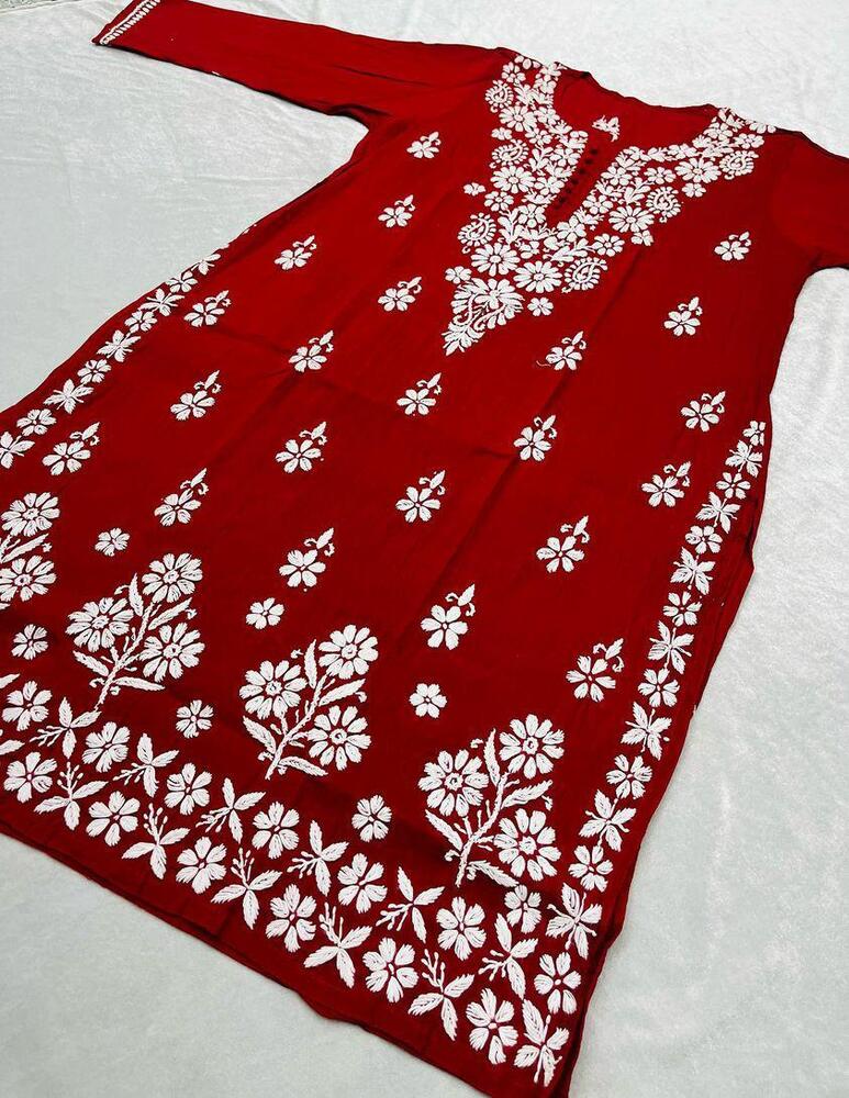 Embroidery Chikankari Kurti