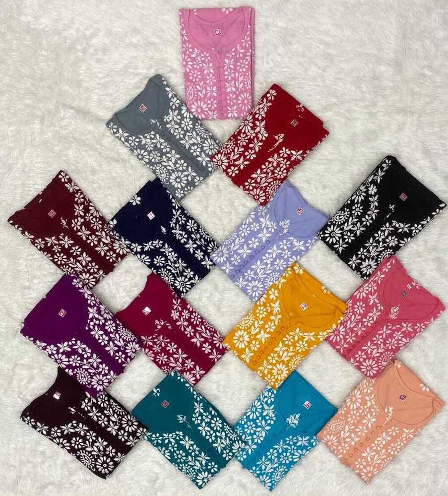 Embroidery Chikankari Kurti