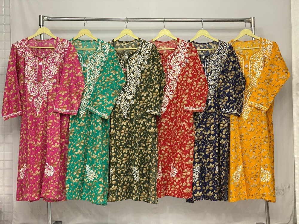 Mul Mul Kurti - Bust Size: 38-42 Inches (Varies By Size)