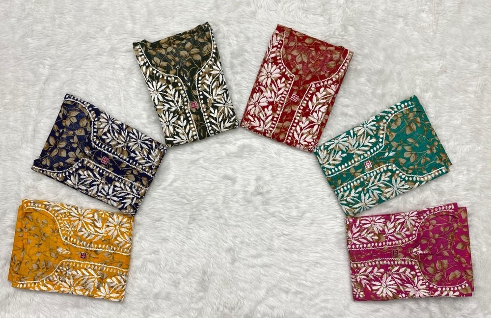 Mul Mul Kurti - Bust Size: 38-42 Inches (Varies By Size)