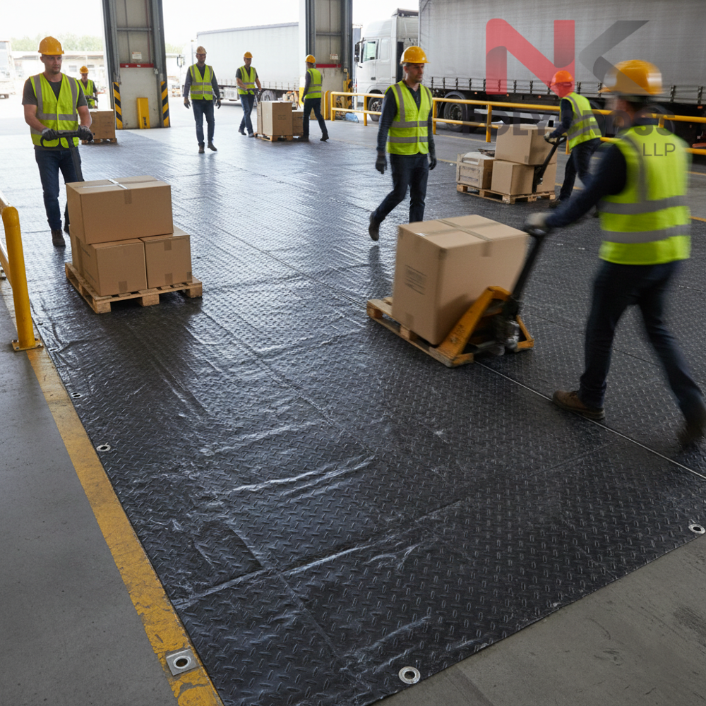 Anti-slip Sheet - Application: Industrial Floor Protection  Warehouse & Loading Areas  Staircase & Walkway Safety  Workshops & Factory Floors  Temporary Event Flooring  Construction Sites & Wet Areas
