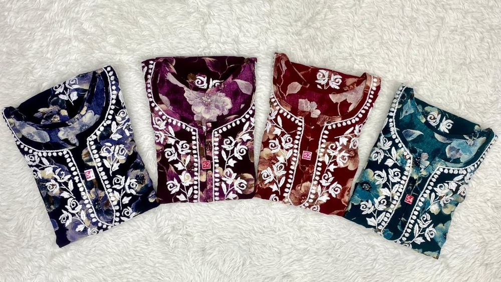 Plus Size Rayon Short Top - Bust Size: Available Up To 48 Inches
